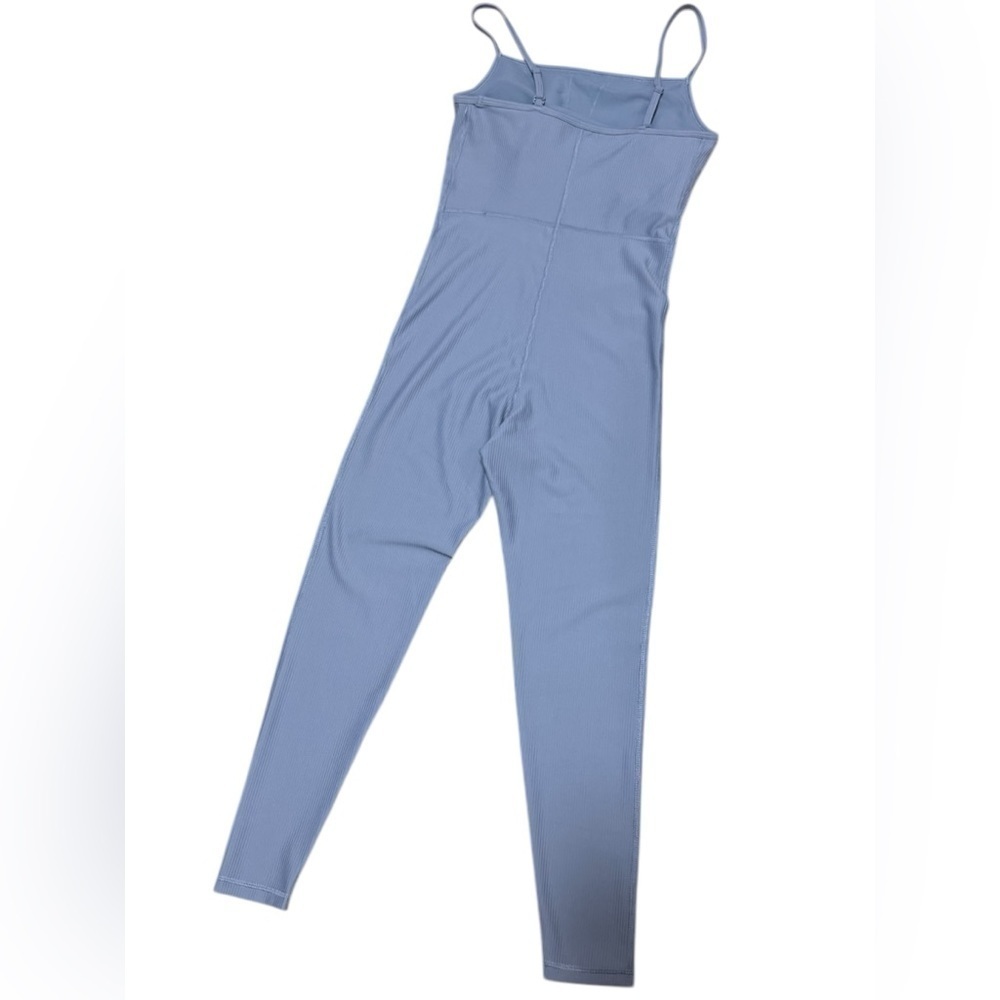 NWT Old Navy PowerSoft Ribbed 7/8 Cami Bodysuit Ribbed Storm Cloud Size small - Picture 2 of 16